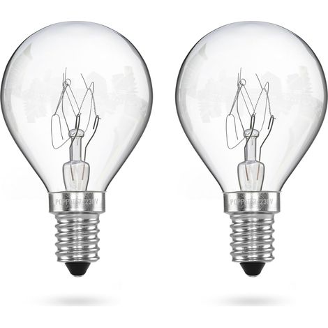 Lot de 2 Ampoule E14 Résistante 300°C 25W G45 Blanc Chaud Pour Four Sauna (1/5)