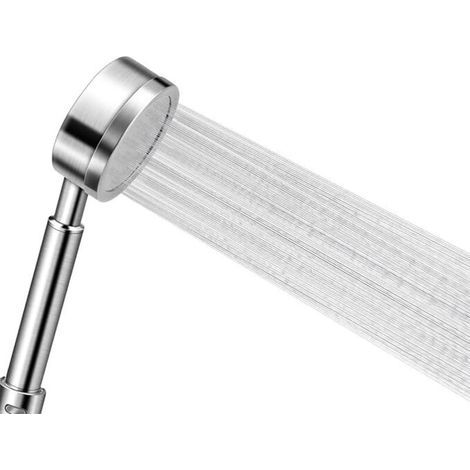 Pommeau Douche Haute Pression en Acier Inoxydable 304 Douchette Douche Salle de Bain Economie d'Eau Installation Facile (1/3)