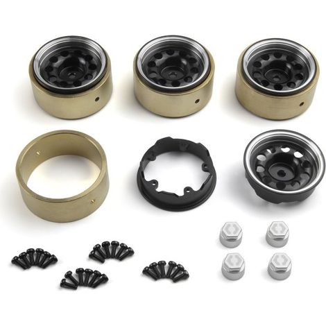 CS10 Aluminum Wheel 1.2in (Black/4pcs)