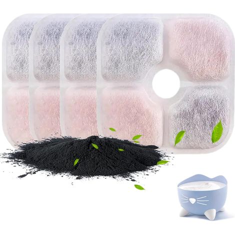 4 filtres triple filtration compatibles fontaine Pixi/Catit pour chat (1/4)