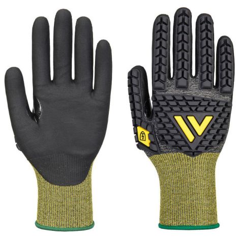 Guante antiestático de nitrilo ESD Impact E18 PORTWEST A756 XXL Negro
