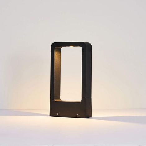 Lampada da giardino da 7W 3000K, luce a paletto per esterni, impermeabile IP65, lampada decorativa in lega di alluminio nera per giardini, patii, sentieri, prati (1/5)