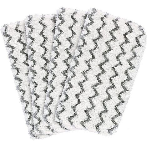 Lot de 4 lingettes de rechange lavables pour balai vapeur Shark S1000, S1000A, S1000C, S1000WM et S10001C. (1/5)