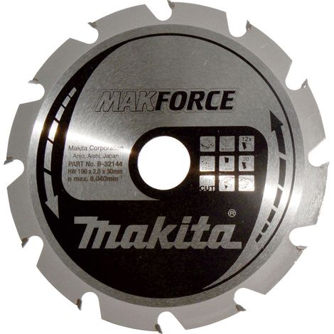 Makita - Sägeblatt Holz, 190x30 mm, 12 Zähne B-32144 (1/4)