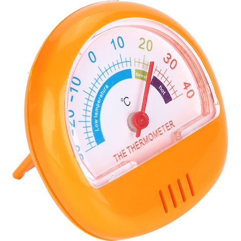 Thermomètre pour réfrigérateur et congélateur, thermomètre à grand cadran (jaune mécanique) (1/5)