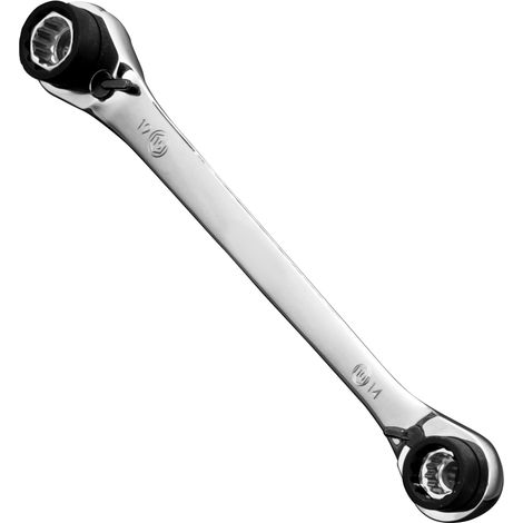 CHIAVE A CRICCHETTO REVERSIBILE 90 DENTI Cr-V 8 IN 1 DA 8mm a 19mm AIRTEC (1/3)