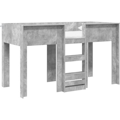 Maison Exclusive - Letto a Castello per Bambini Grigio cemento 75 x 190 cm