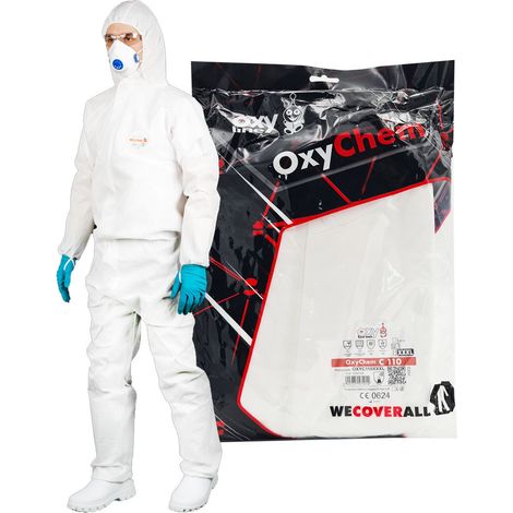 Weißer Malerschutzanzug XXXL OxyChem C110 Typ 5 6 (1/5)