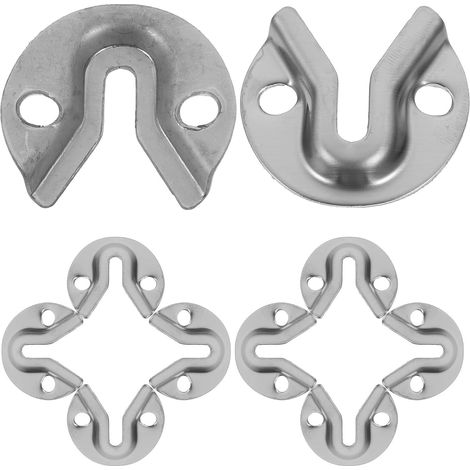 10 Pièces Crochets Métalliques pour Cadre Photo et Miroir Fixations Suspendues Interconnectées Durables Supports Clés Polyvalents pour Accrocher Tableaux et Miroirs (1/5)