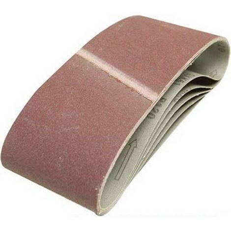 Silverline 196070, Set di nastri abrasivi, 100 x 610 mm, 5 pz., grana 60