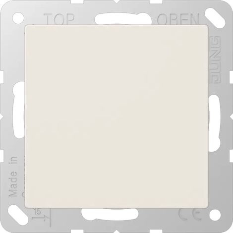 Jung Blind-Abdeckung ws kompl.mit Tragring A 594-0 (1/2)
