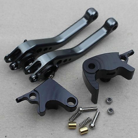 Convient aux poignées de guidon à deux doigts des motos Yamaha R1M, aux leviers de frein modifiés de la dernière YZF R1 (titane gris). (1/5)