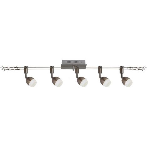 Naeve TONY Barre de spots de plafond LED III en acier blanc 3 000 K
