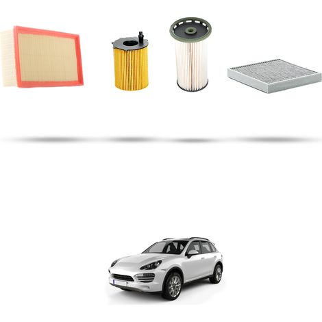 Kit tagliando 4 filtri compatibile con Porsche Cayenne II (958) 3.0 v6 Diesel 180Kw dal 2011 (1/5)