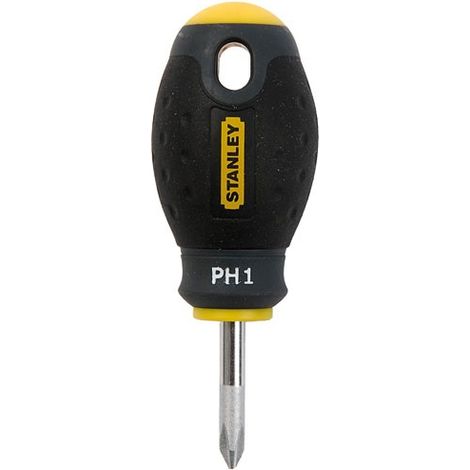 Tournevis boule cruciforme PH1 - Diamètre 5 mm - Lame 2,5 cm - Stanley Fatmax