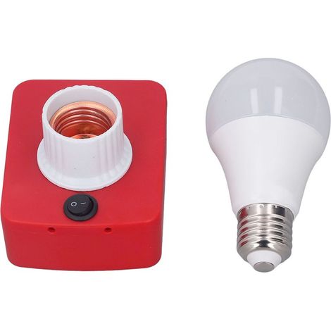 Ampoule LED portable E27 avec adaptateur pour batterie M18 18V - Éclairage d'atelier autonome (1/5)