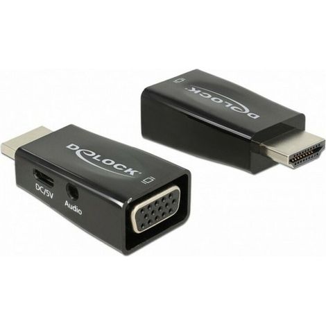 DeLOCK HDMI-A St VGA Bu mit Audio (65901)