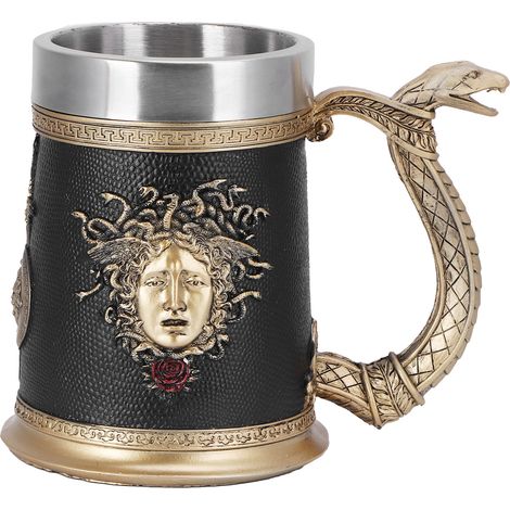 Tasse à bière en acier inoxydable innovante pour fêtes d'Halloween, bureau ou maison (1/5)