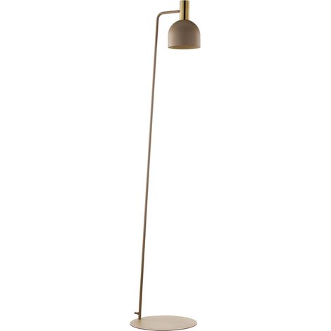 Lampe sur pied élégante VITRUM GOLD, abat-jour cloche beige et doré, 1xE27 15W, Sigma Lighting (1/3)