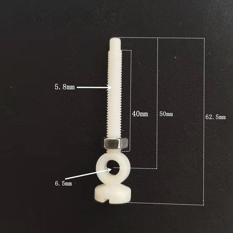Bouchon De Lavabo Vis - Plastique Blanc - Compatible Avec La Plupart Des Éviers Standards - 62/74 mm - 1 Pièce (1/5)