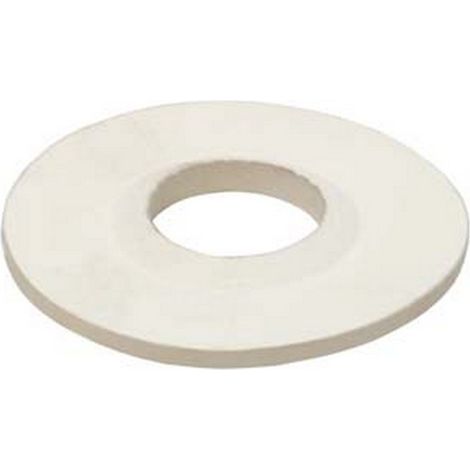 20PZ GUARNIZIONE SOTTO PILETTA IN GOMMA BIANCA CON BORDINO - 1/2"