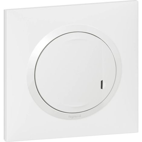 Interrupteur variateur blanc complet sans neutre 5W à 300W connecté Dooxie with Netatmo LEGRAND (1/2)