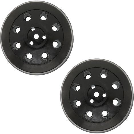 Disque de ponçage rond 8 trous 2 pièces, disque de ponçage et de polissage 125 mm, adapté pour Bosch PEX 125 (1/4)
