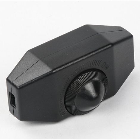 MIMOSON-Interrupteur variateur de lumière à fil pour ampoule LED, interrupteur pour lampe de table ou lampadaire (1 pièce, noir) (1/2)