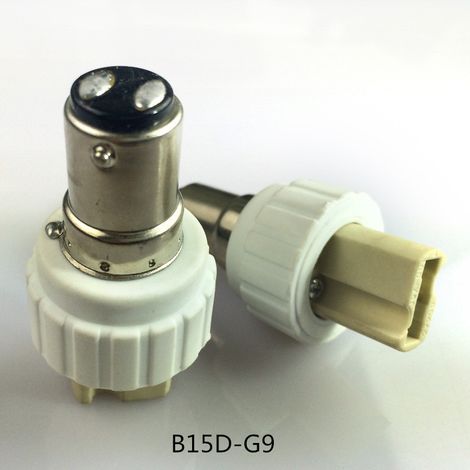 Fourniture de douilles et de supports de lampe de conversion B15D à G9 destinés à l'exportation, vente directe de matériau PBT ignifugé avec certification internationale. (1/5)