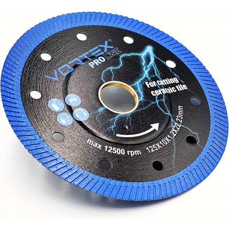 Diamantscheibe 125 mm Turbo Pro Line für Grès-Keramik präzise dünn (1/5)