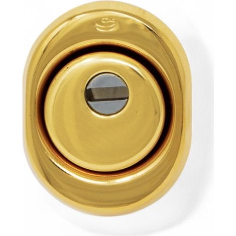 Defender per porte blindate in ottone lucido 325C Atra Cipierre - H13 cm