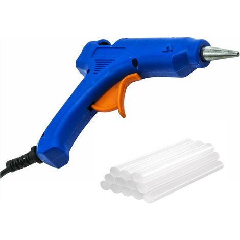 Pistola per Colla a Caldo 20W con 5 Stick Colla Trasparente Termocollante (1/3)