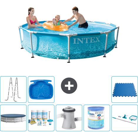 Intex Piscina con struttura Rotonda - 305x76 cm - 7-pezzi S41321 (1/4)