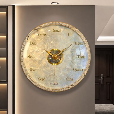 Horloge murale radio-pilotée silencieuse 36 cm en métal 36cm réf 8135 36 × 36 × 3 cm 1,8 kg – Livraison gratuite