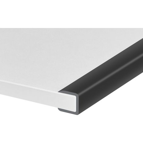 Bande de protection en caoutchouc autocollante en U pour bords de bois, de placage et de meubles, Bande de protection flexible pour réparation de meubles, matériau EPDM, convient pour bords de 12 mm (1/5)