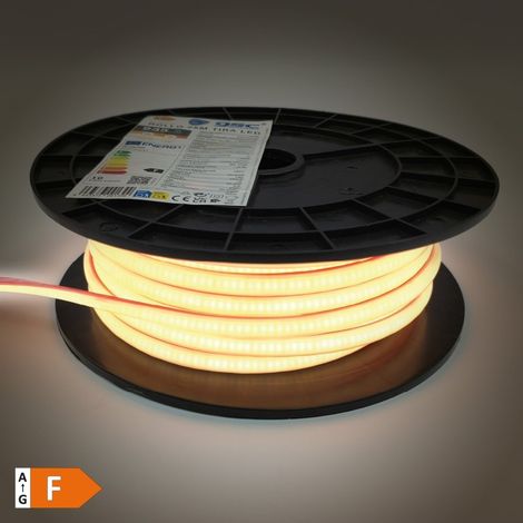 Rollo 25M tira LED COB 10W/M 6000K IP65 230V regulable