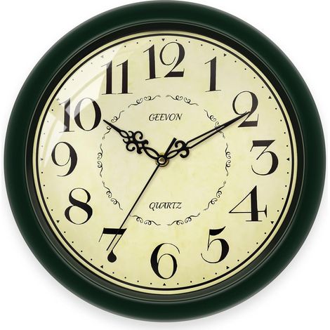 Retro Wall Clock, Silent Vintage Wall Clock Non Ticking (1/5)