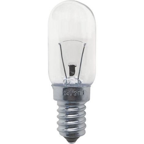 Lampadina a incandescenza tubolare trasparente E14 25W 24V