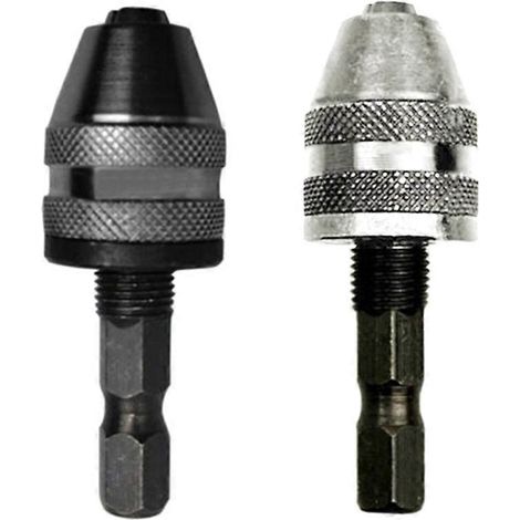 Mandrin de perceuse HexDrill, adaptateur pour tournevis à percussion sans clé, fixation pour moteur électrique, hexagone 0,5-3,6 mm (1/4)
