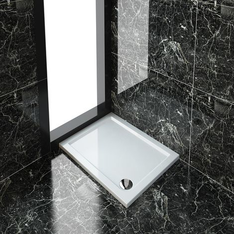 ELEGANT Rectangular 900 x 700 mm Tray for Shower Enclosure Cubicle + Waste Trap (1/5)