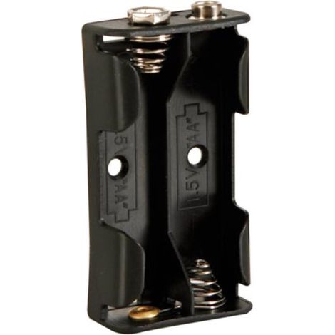 Verbinder für 2 AA-Batterien (LR6), mit Druckkontakten (1/2)