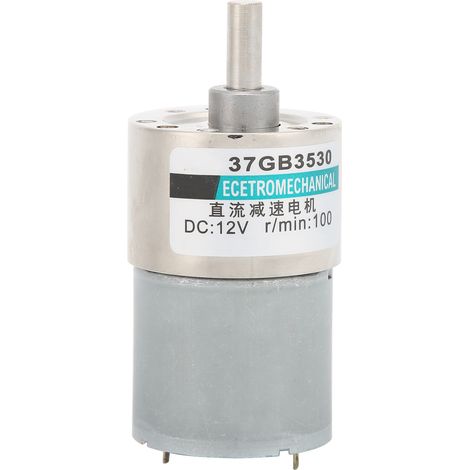 Moteur réducteur de vitesse en cuivre mini grand couple pour micro-machines DC12V XD-37GB3530 100 tr/min