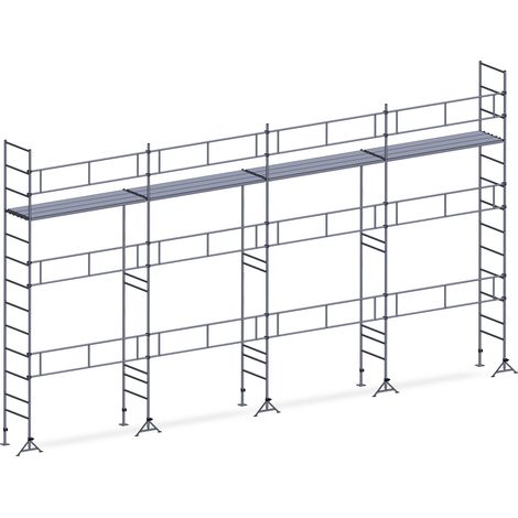 Echafaudage ES49 maçon 91 m² Garde-corps 1 niveau de plancher