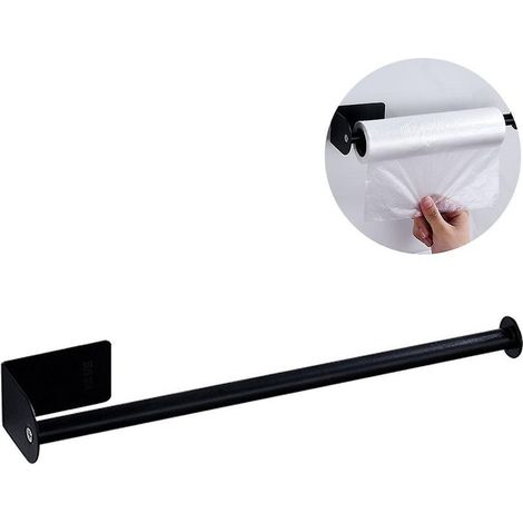 Porte-serviettes en papier étagère de rangement pour sac de conservation armoire murale porte-chiffon sans poinçon-Ensoleillé (1/5)