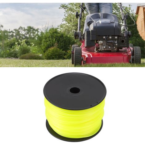 Convient aux tondeuses à gazon Husqvarna, Ryobi, Stihl et autres avec fil de coupe carré de 3,0 mm, jaune, 168 mètres. (1/5)