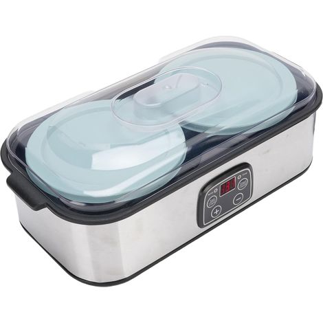 Yaourtière Numérique 2 L avec Temps Réglable et Contrôle Automatique de la Température, pour de Plus Grands Lots, Favorise la santé Intestinale avec du Yaourt Fait Maison (Prise UE 220V)