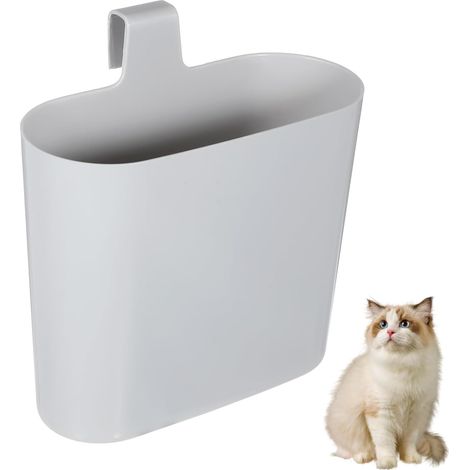 Caja para Arena De Pelle à Litière pour Chat avec Support Pelle à Litière pour Chat avec Support Pelle à Litière pour Chat Boîtes en Plastique Gris Clair (1/5)