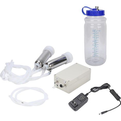 Mini-tragbare elektrische Pulsationsmelkmaschine für Kühe, schonende Saugmelkmaschine, Pulsationsmelkgerät für Rinder, für den Heimgebrauch, mit komplettem Set. (1/5)