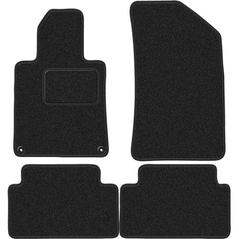 Alfombrillas de terciopelo para Peugeot 508 I sedán, familiar, SW, RXH (2010-2018) antracita (1/5)