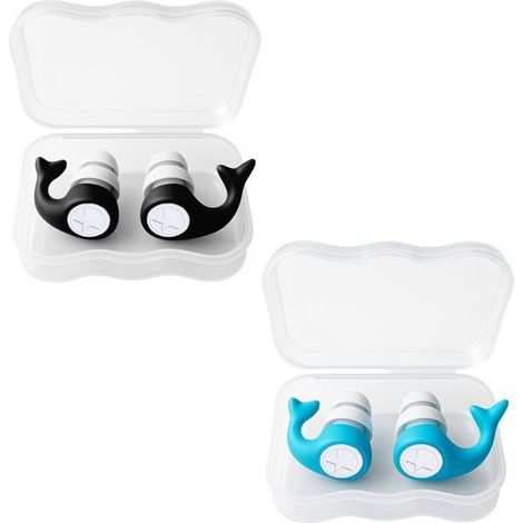 2 Paires de Bouchon Oreille Piscine, Bouchon Oreille Enfant, En silicone souple, Bouchons d'oreille pour Enfants,Bouchons d'oreilles (1/5)